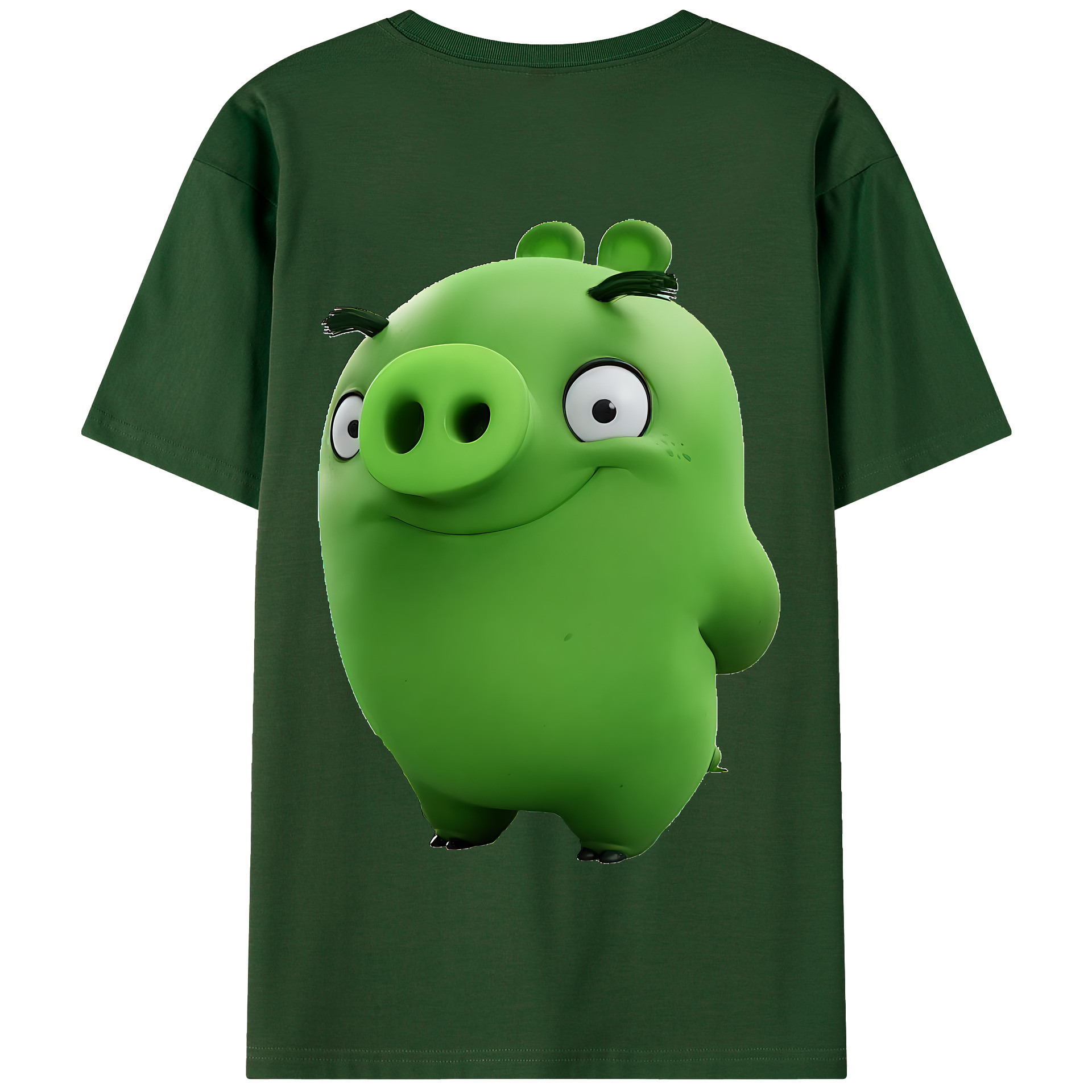 （画像用） Angry Birds アングリーバード 綿100％半袖Tシャツ（背面プリント）